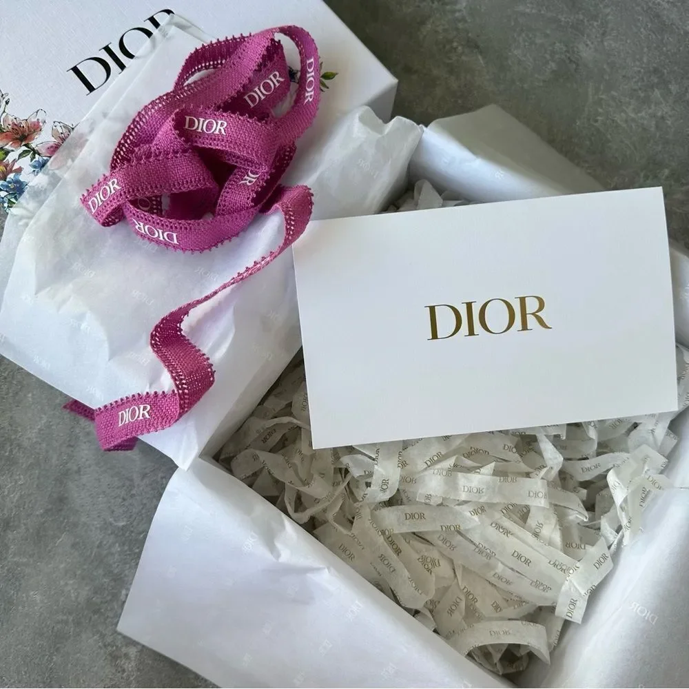 Dior Decorative Floral Gift Storage Box 8.25”
